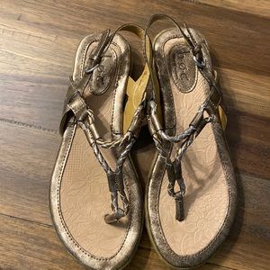 Women’s Bronze Born Leather Sandals